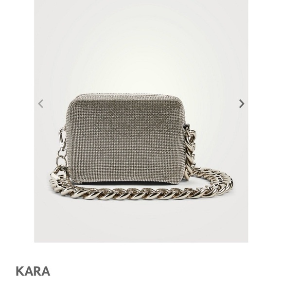KARA Crystal mesh chain camera bag - Picture 4 of 13